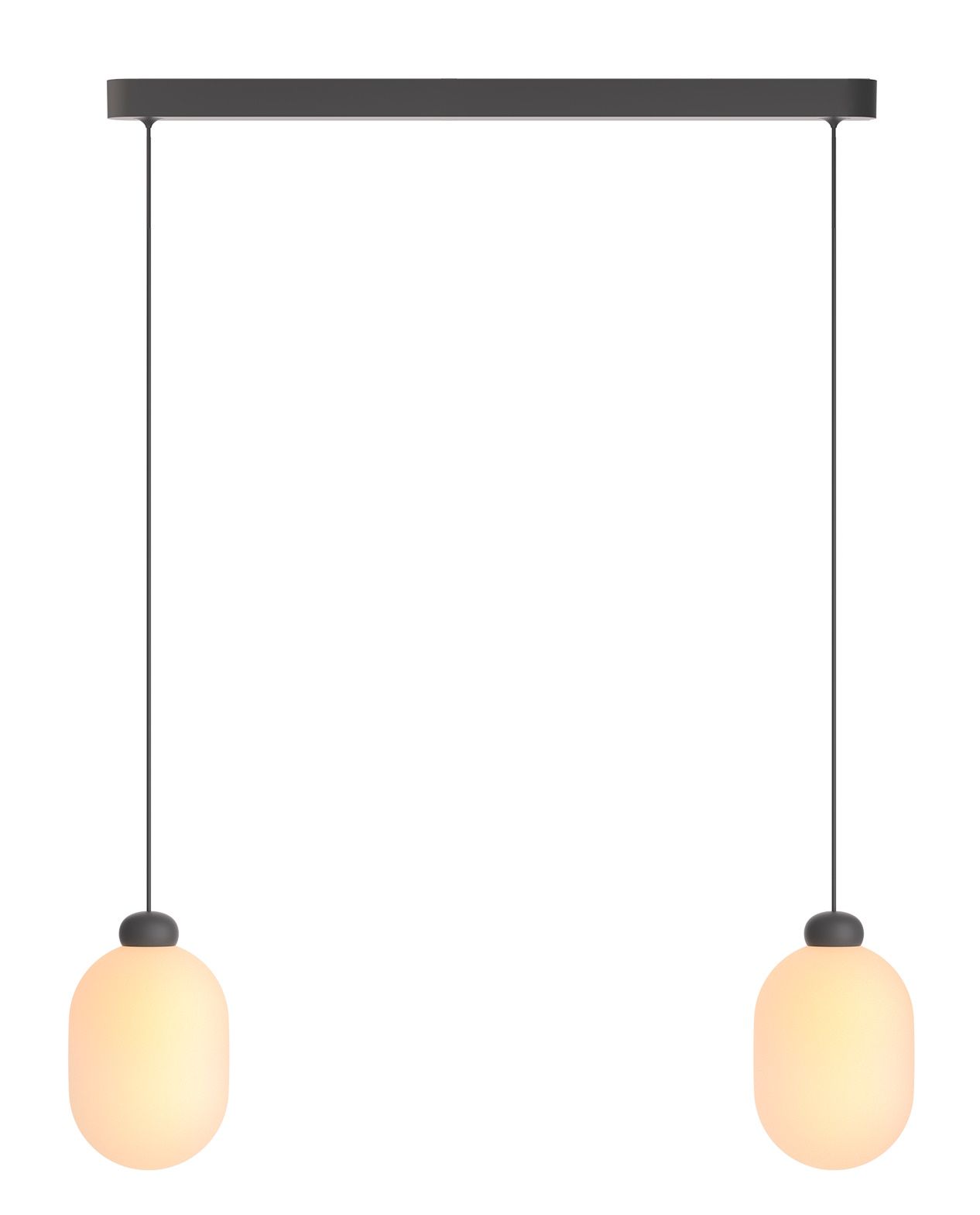 Sun Duo pendant light grey 