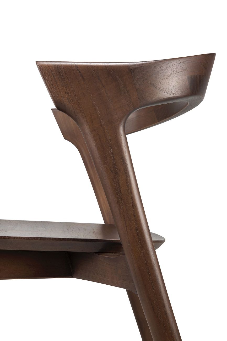 Bok Chair Teak lacquered dark brown Ethnicraft