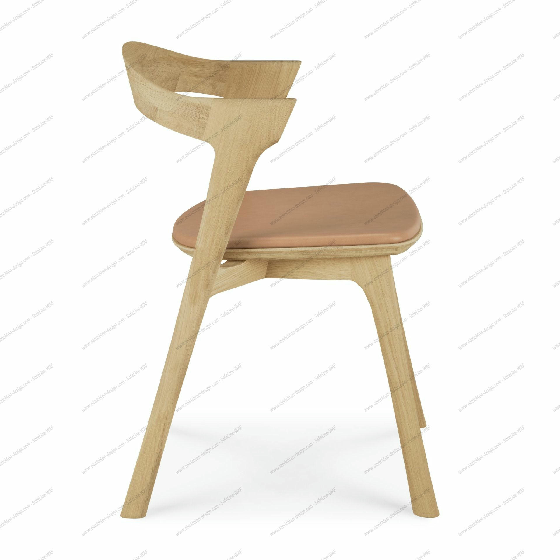 Bok chair lacquered oak - Sienna leather Ethnicraft