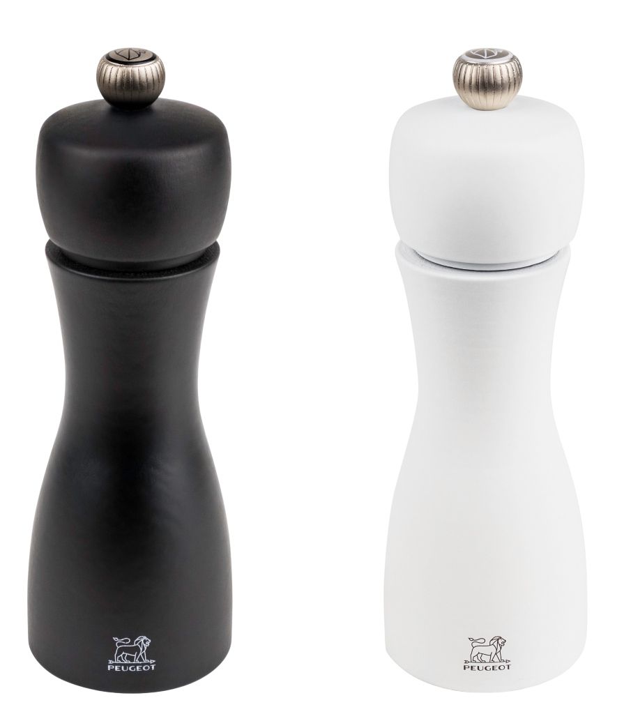 Duo Tahiti White and Black Duo Salt and Pepper Mill Peugeot