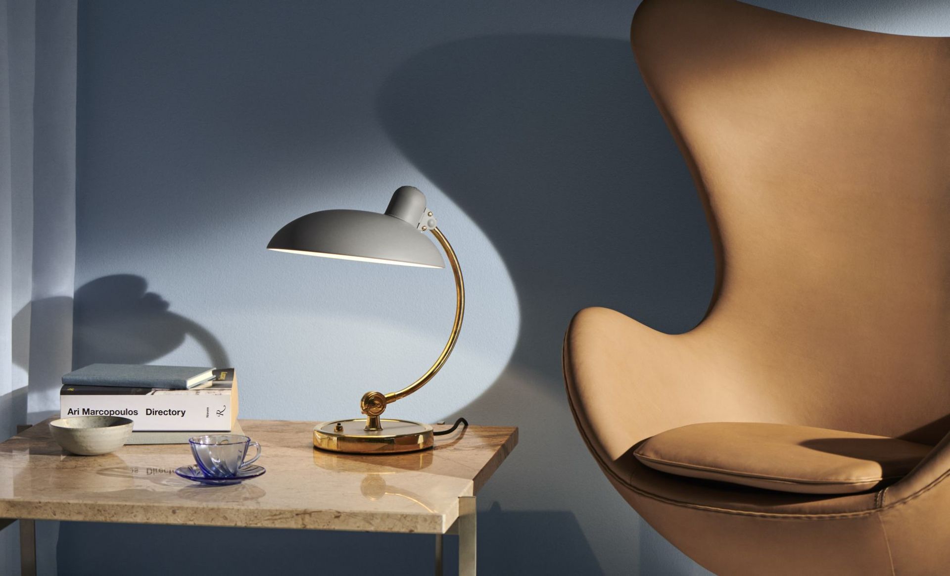 6631 T Luxus Table lamp KAISER idell Fritz Hansen Easy grey