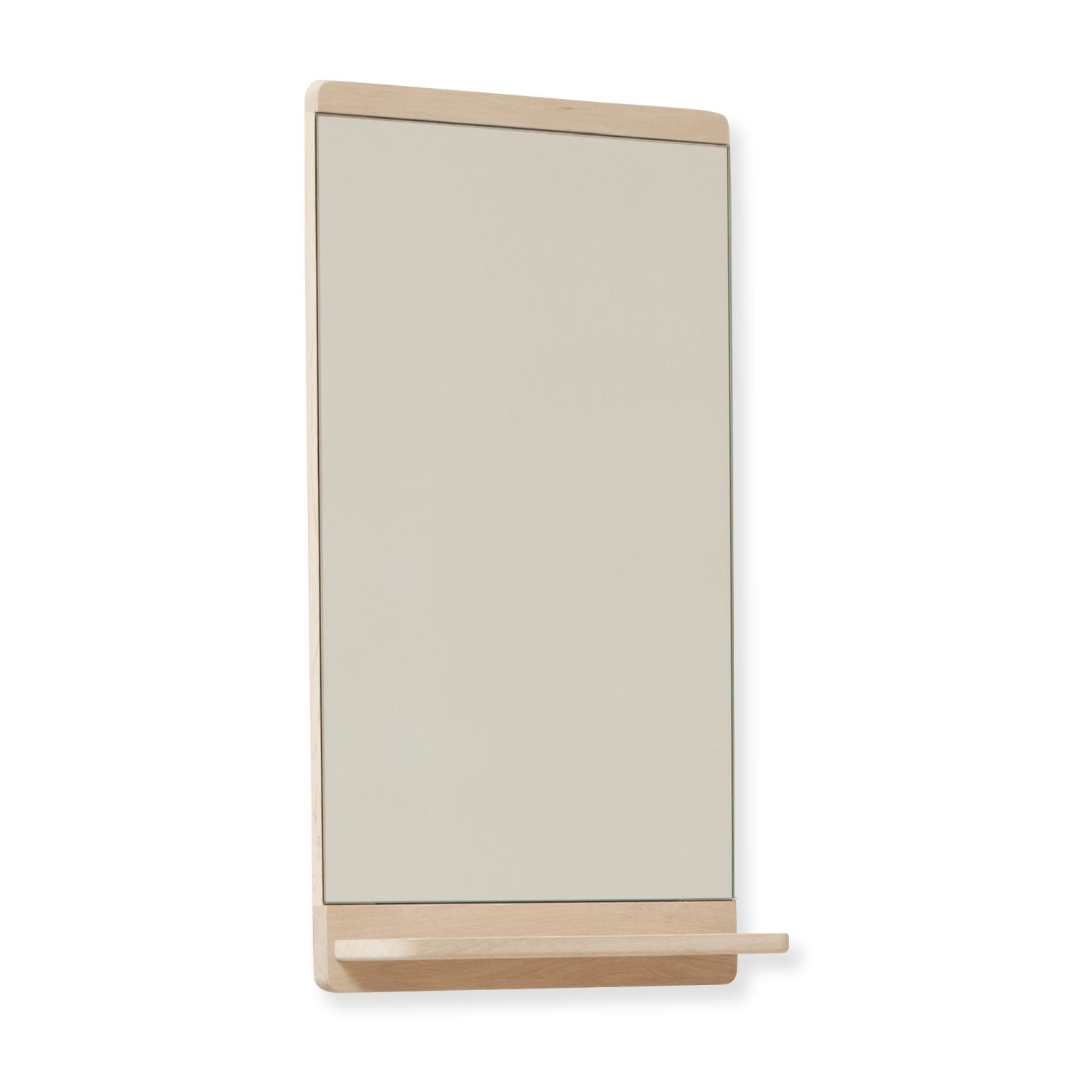 Rim Wall Mirror Oak White Oiled Form & Refine