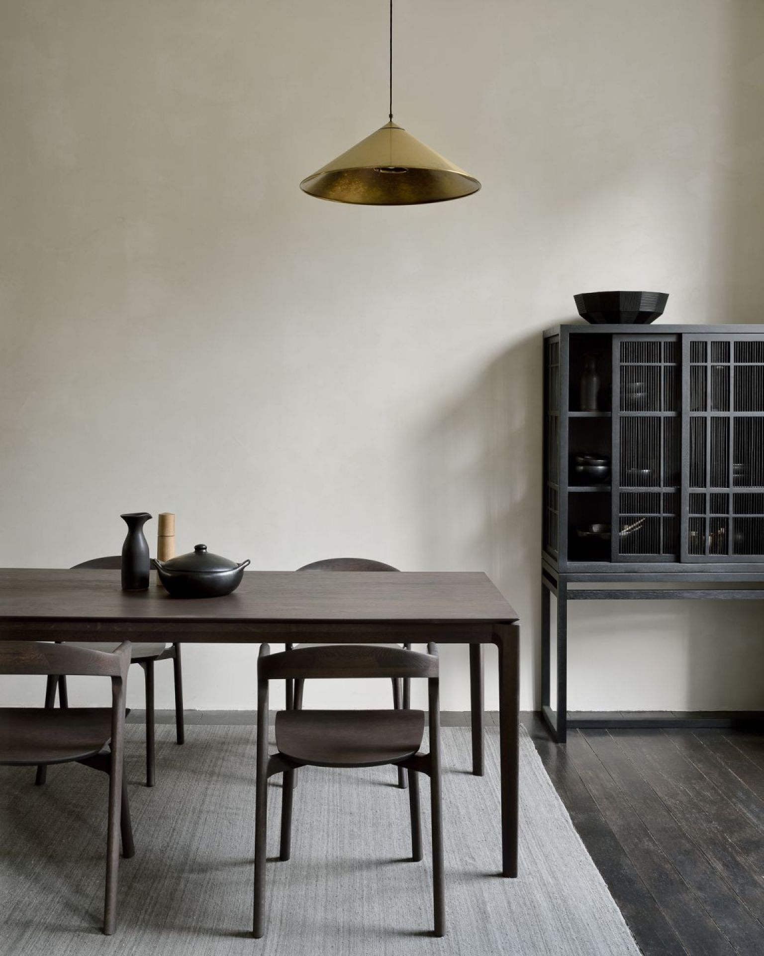 Bok table oak brown lacquered Ethnicraft