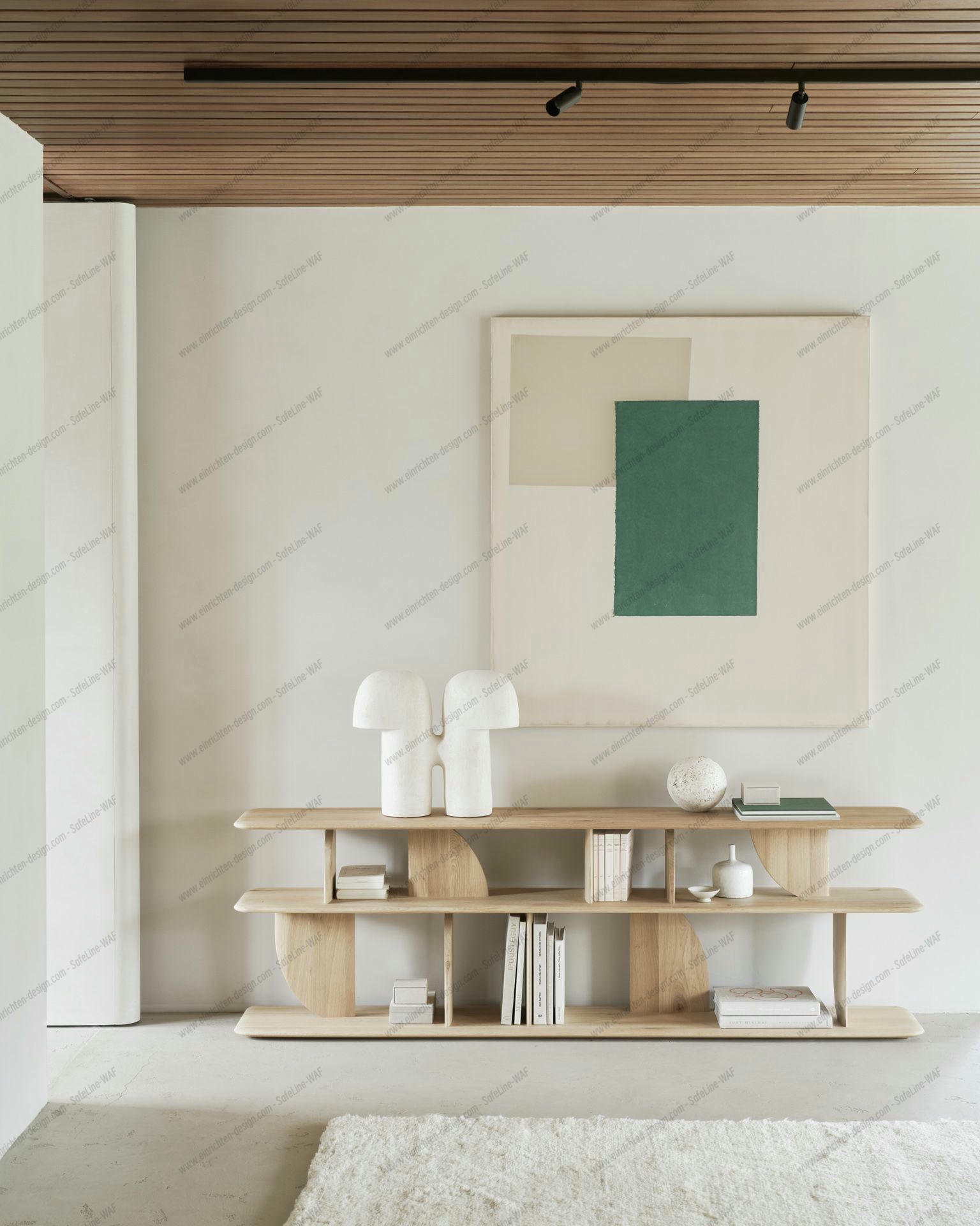 Geometric Console / Side Table Oak Ethnicraft