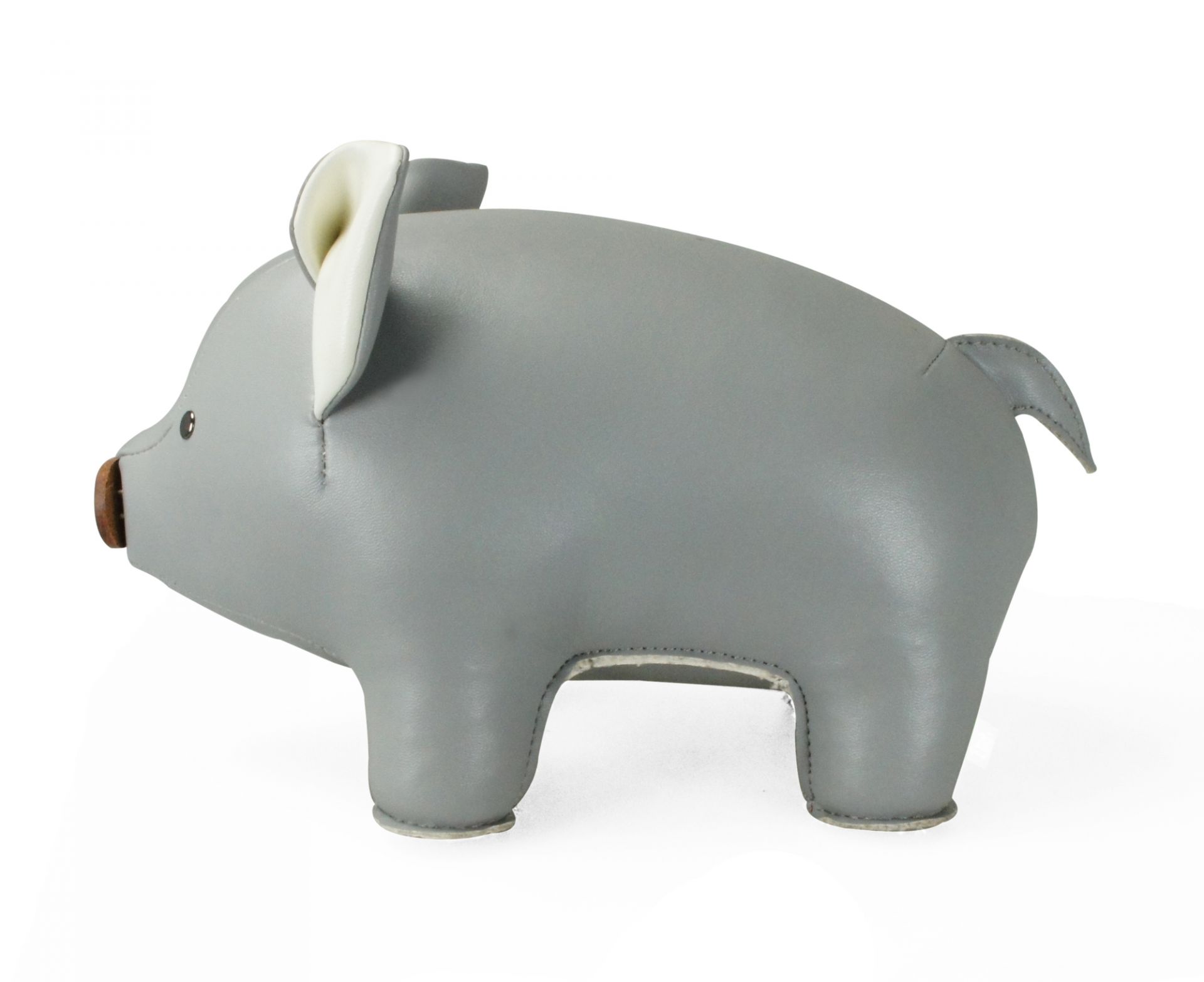 Bookend Classic Pig Grey/White Züny