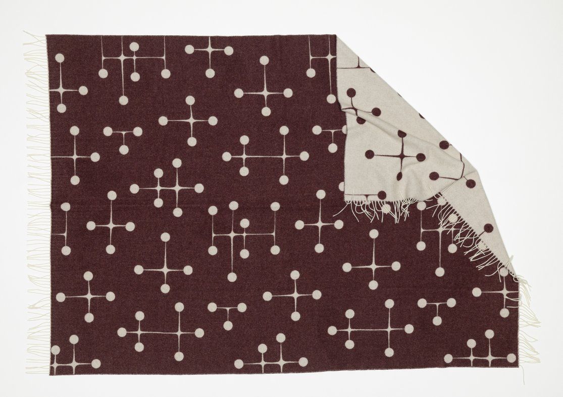 Eames Wool Blanket Bordeaux Wool Blanket Vitra LIMITED EDITION 
