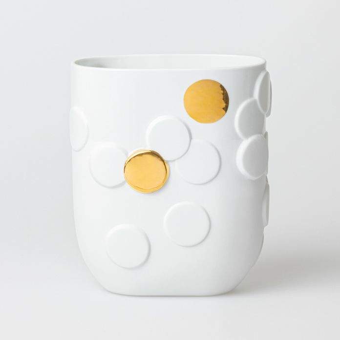 Golden dot vase Räder