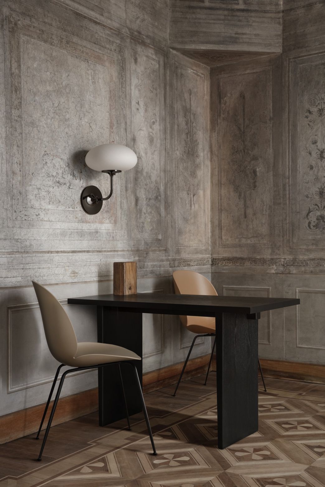 Beetle Chair Dining Chair Unupholstered Conic Base Gubi