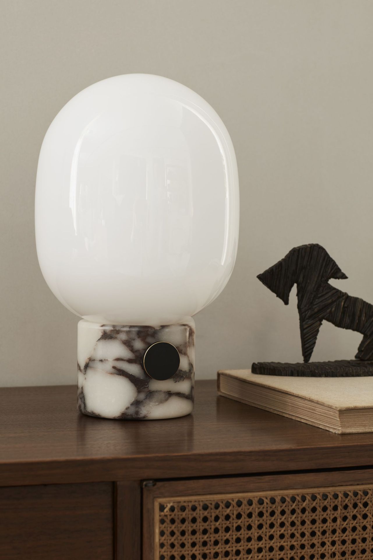 JWDA Table lamp Large Travertine red Audo Copenhagen