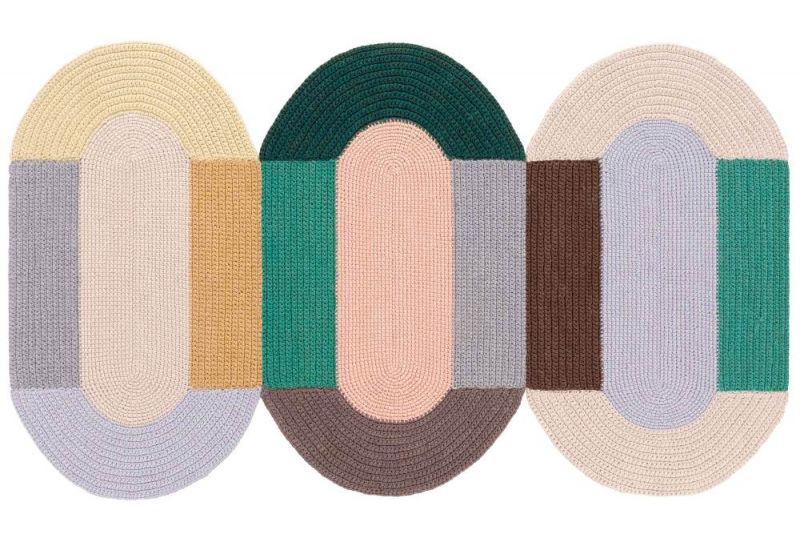 The Crochet Collection Embroidery Mix Rug 180x300 cm Gan