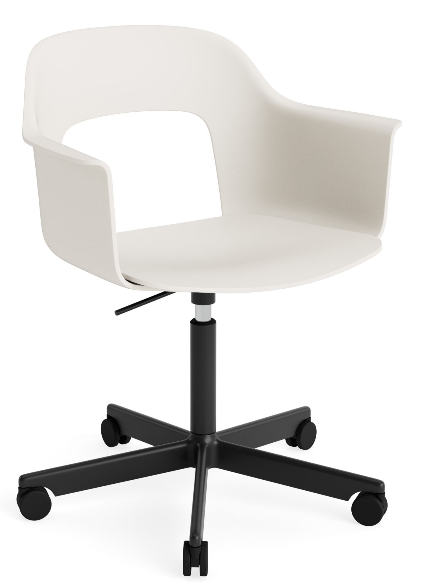 Layout Armchair 241 Armchair 5-star base swivel mechanism with gas spring Hay 