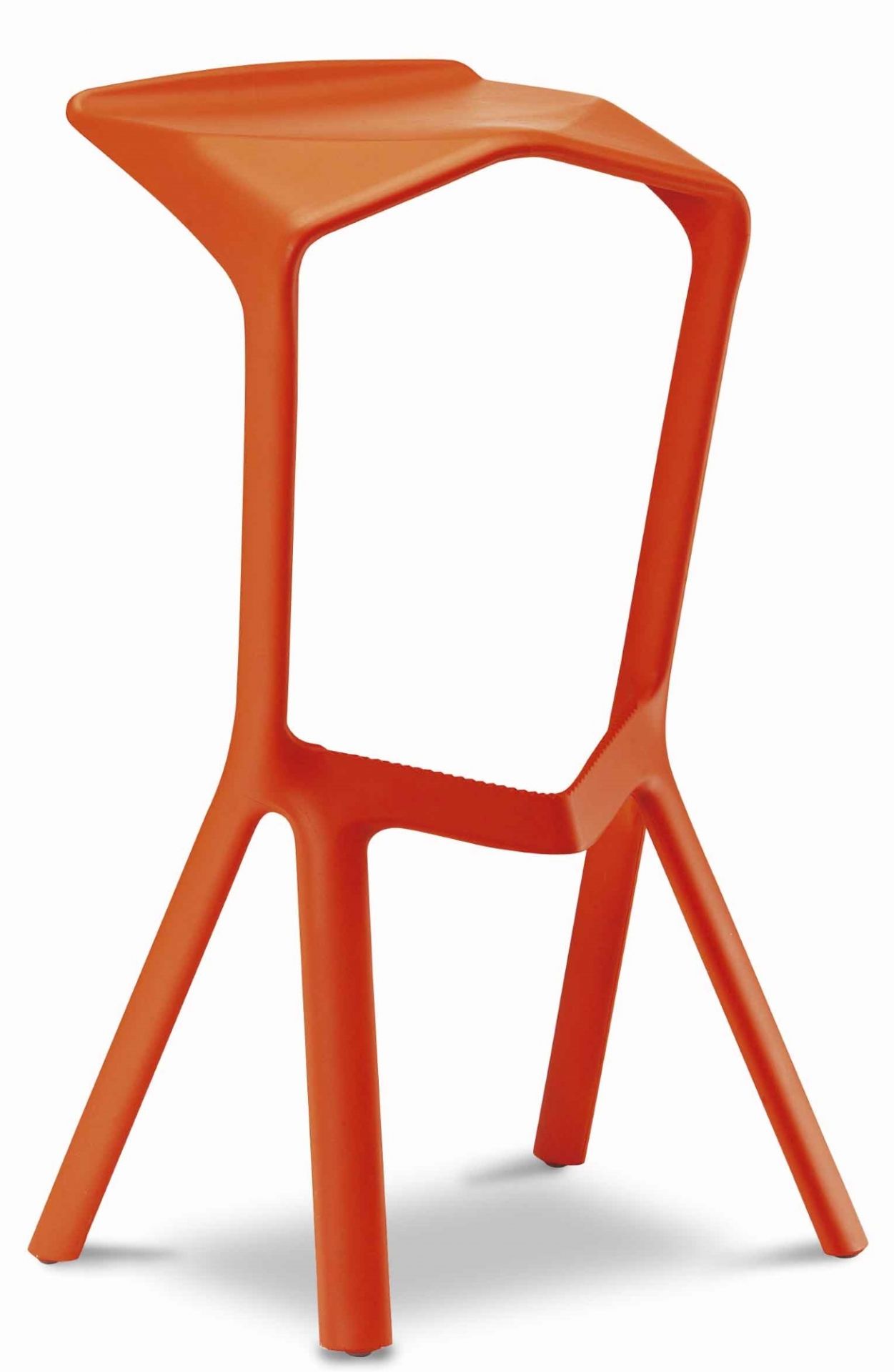 Miura Stool Plank pure orange