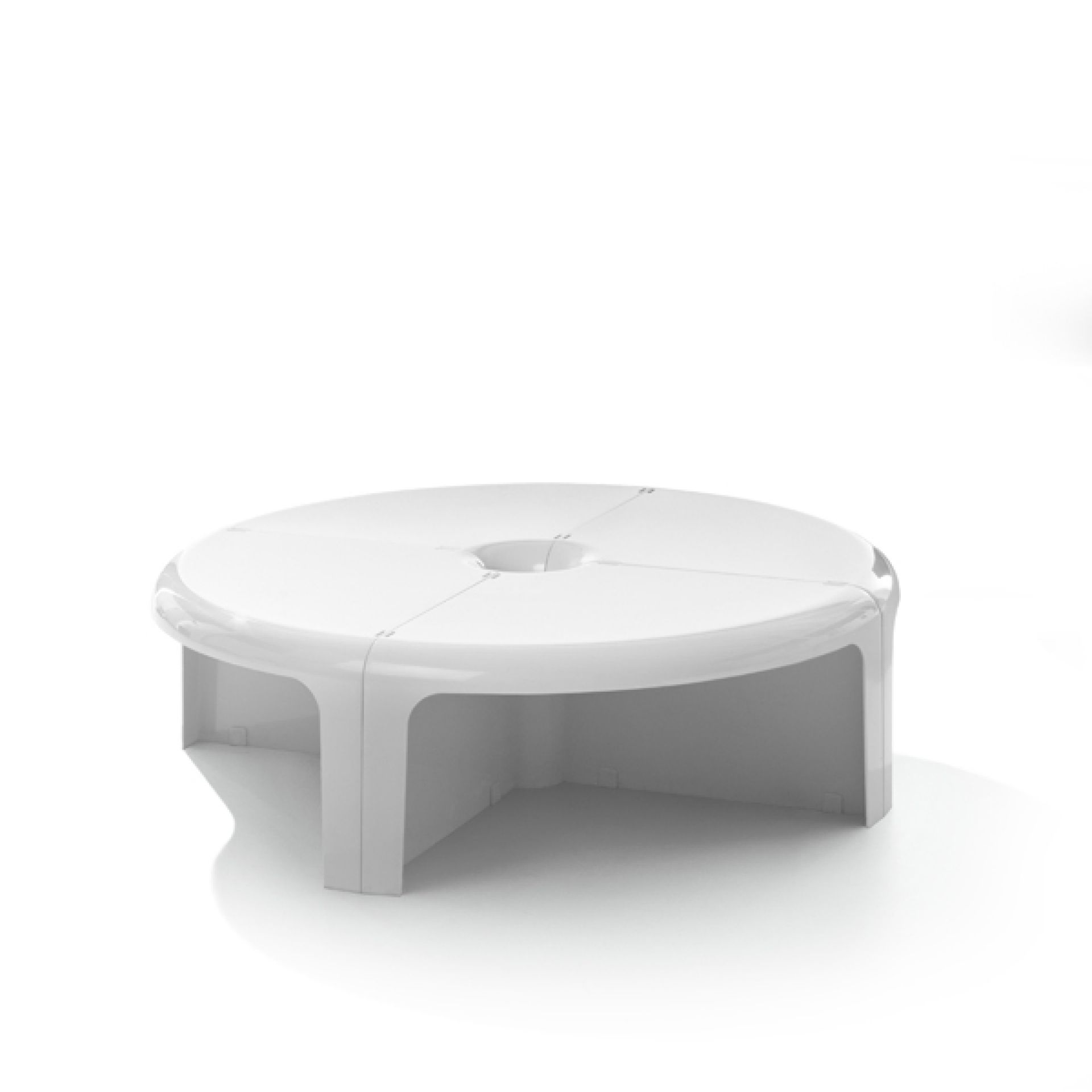 4/4 Coffee table/modular bookcase WHITE B-Line SINGLE PIECES