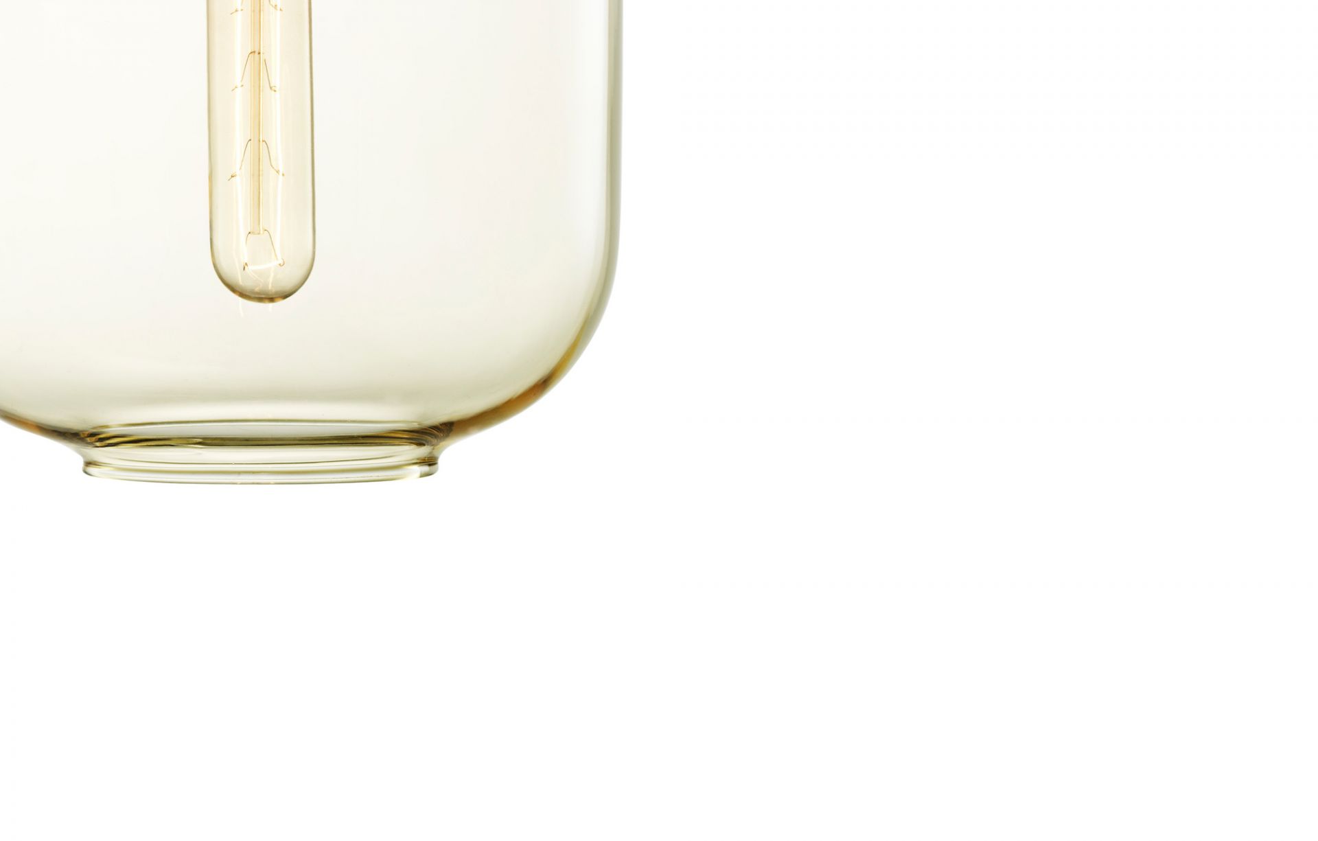 Amp Lamp Pendant light Normann Copenhagen Gold Green Ø 14 cm