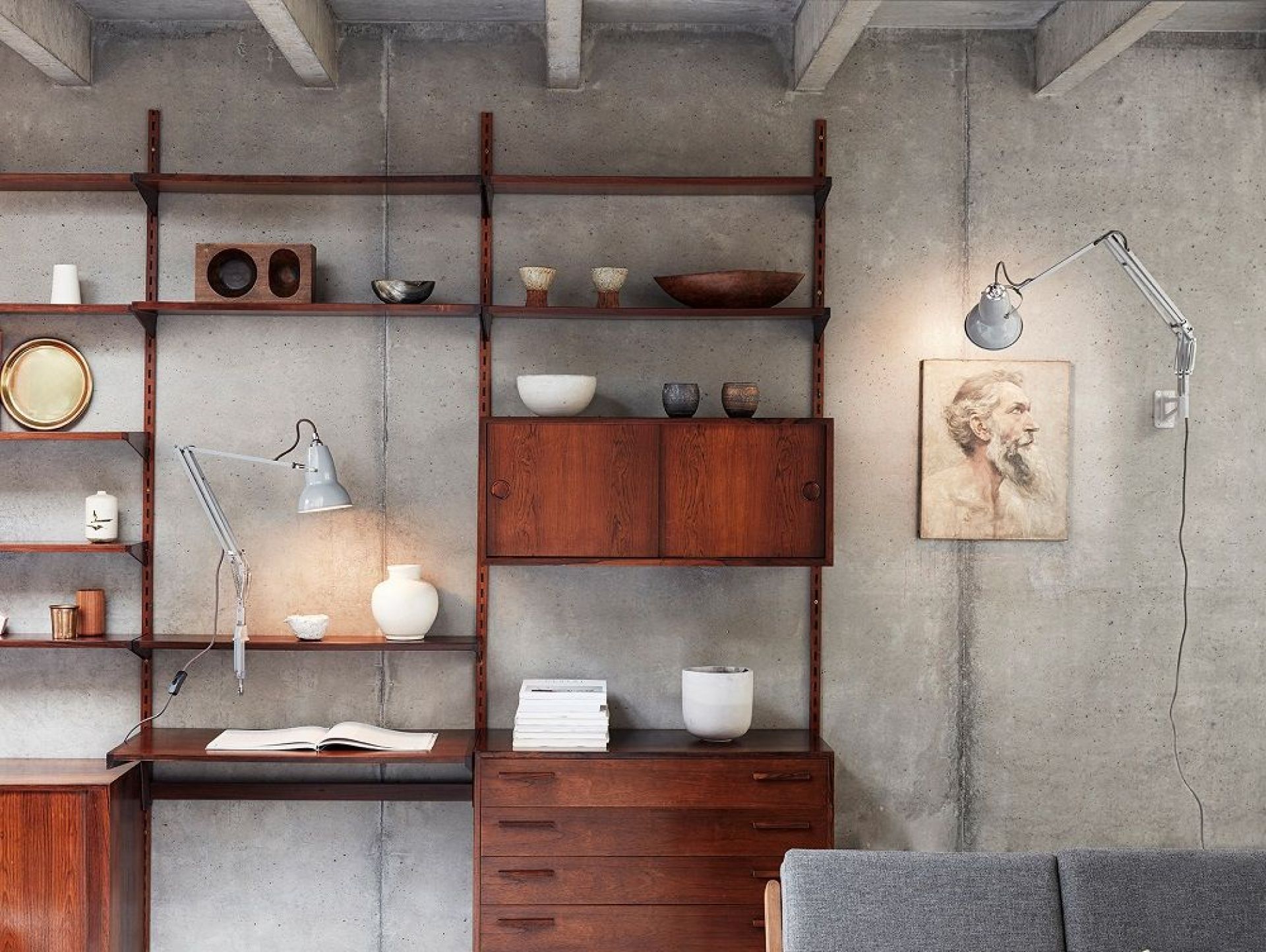 Original 1227 Lamp with Desk Clamp Anglepoise