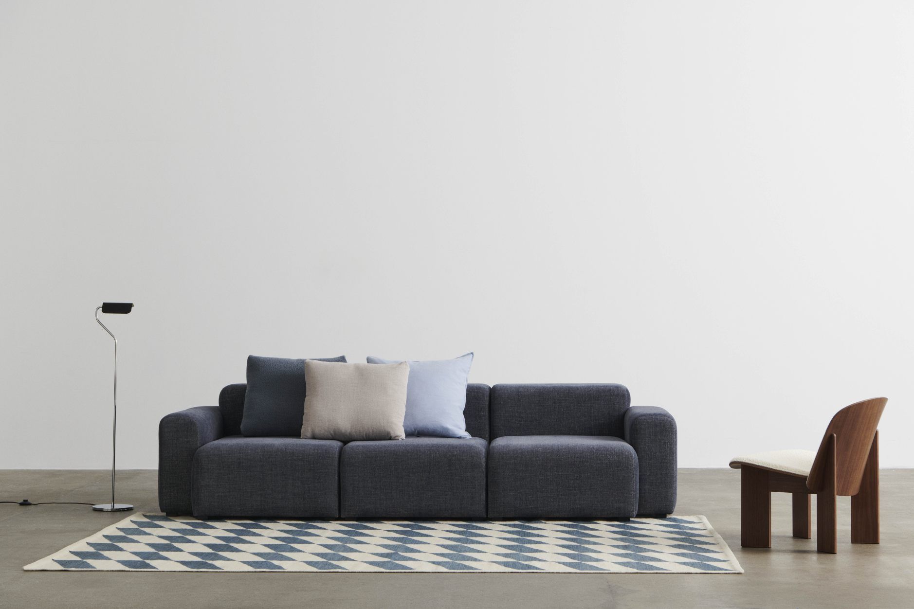 Mags Sofa 3-seater Combination 1 Low Armrest Hay