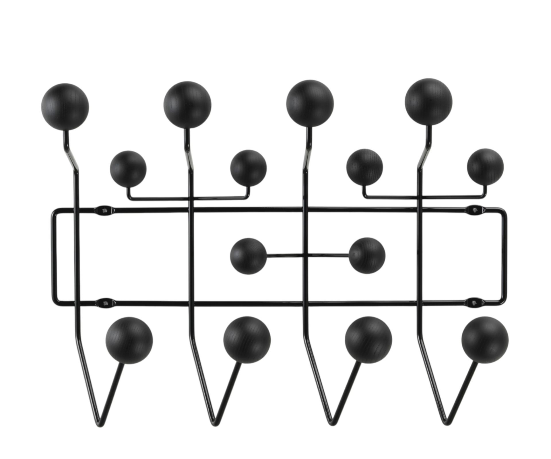 Eames Hang it all coat rack ash black Vitra 