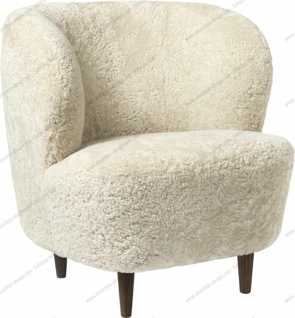 Stay Lounge Armchair Walnut Gubi