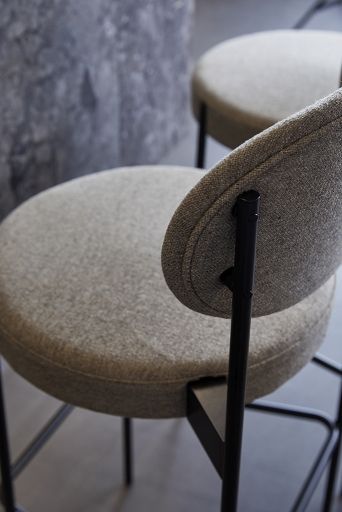Series 430 Bar Stool Bar stool 75 cm BLACK / REMIX 123 Verpan SINGLE PIECES