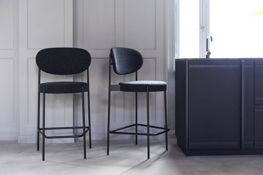 Series 430 Bar Stool Bar stool 75 cm BLACK / REMIX 123 Verpan SINGLE PIECES