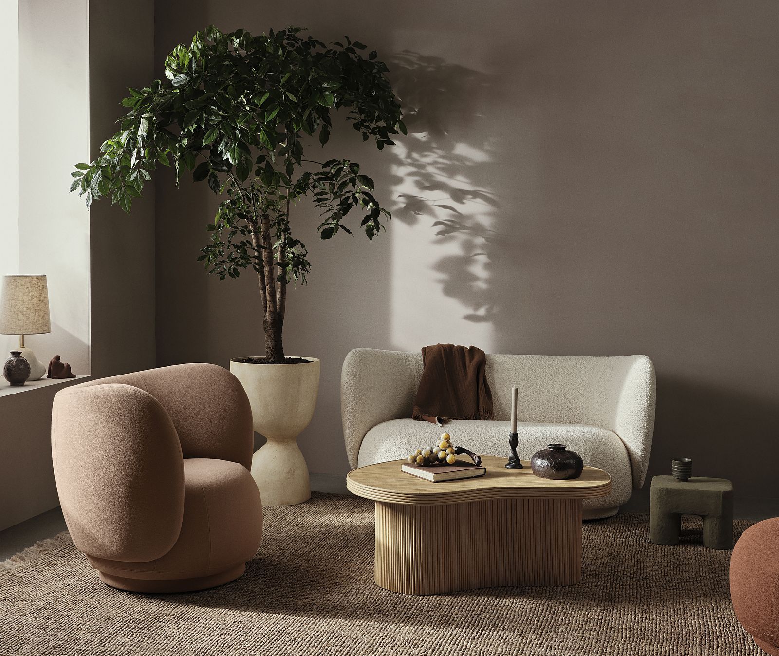 Isola Coffee Table Natural Ferm Living