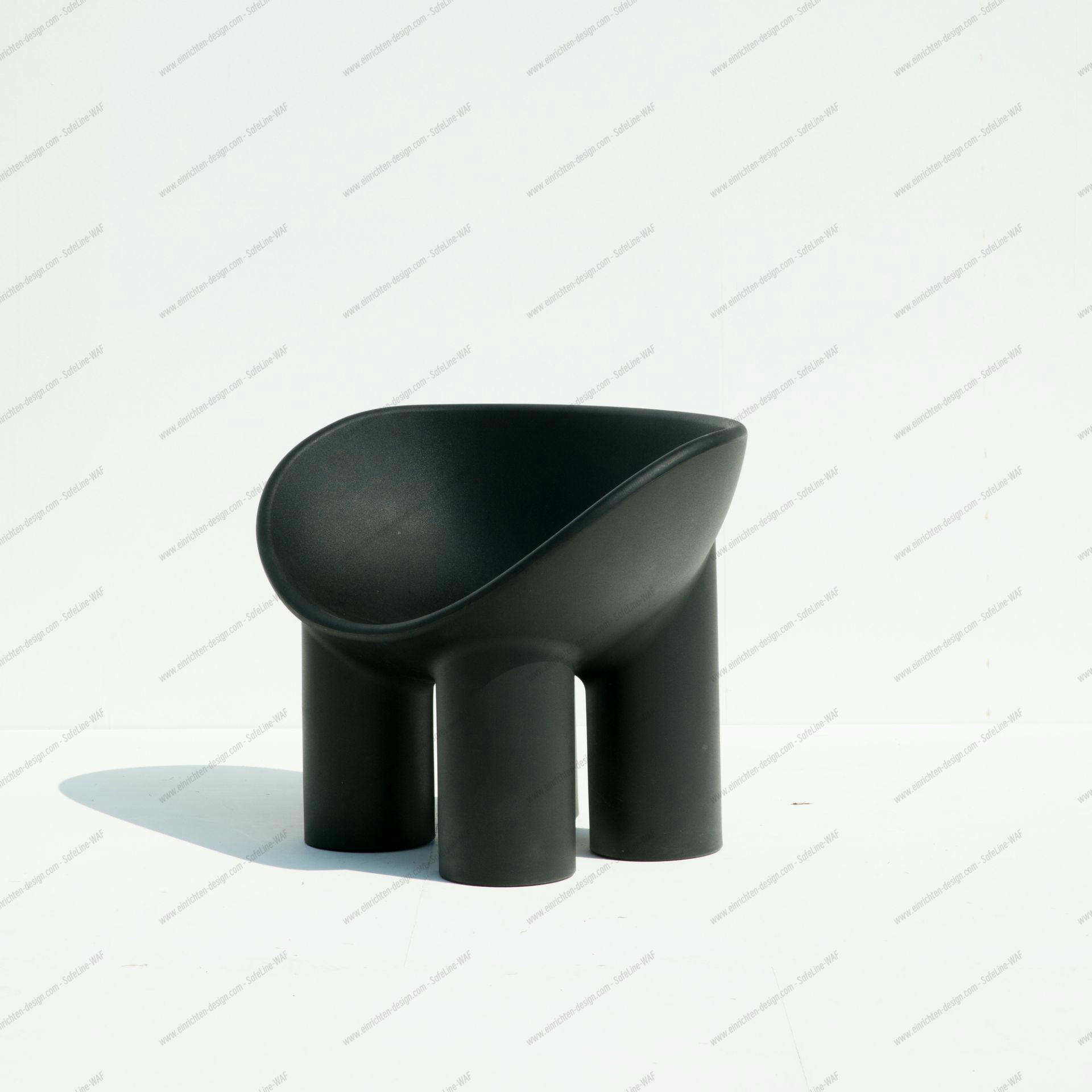 Roly Poly Armchair Driade Charcoal