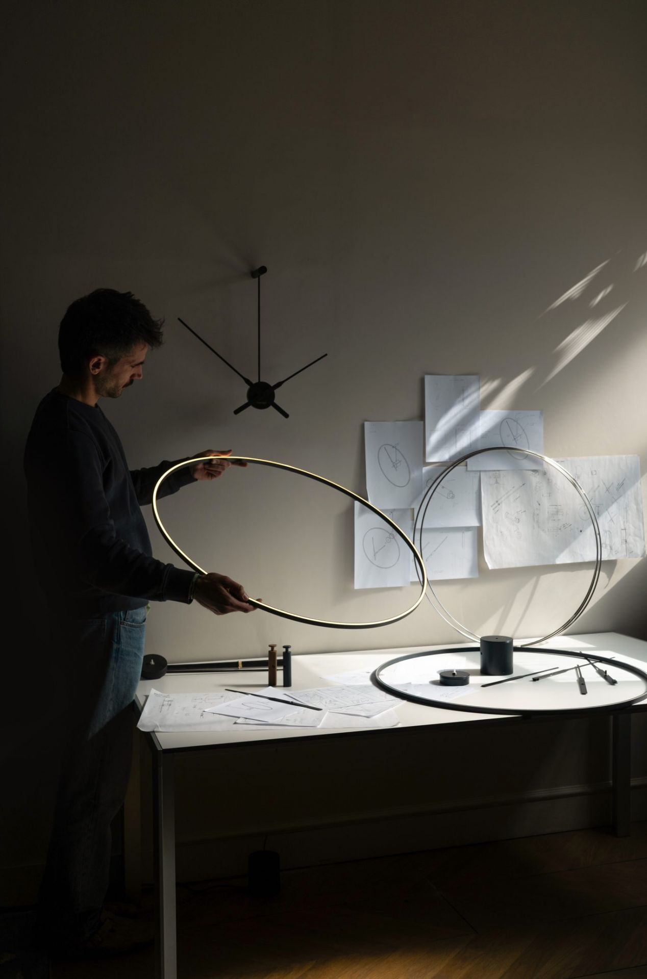 Ombra Clock wall clock nomon