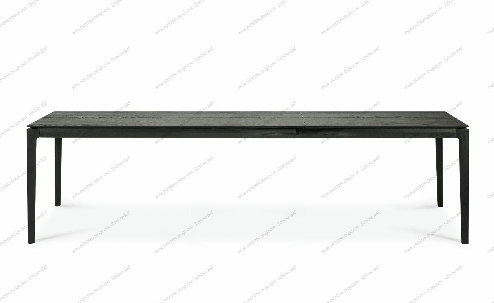 Bok extendable Table oak black - rectangular Ethnicraft