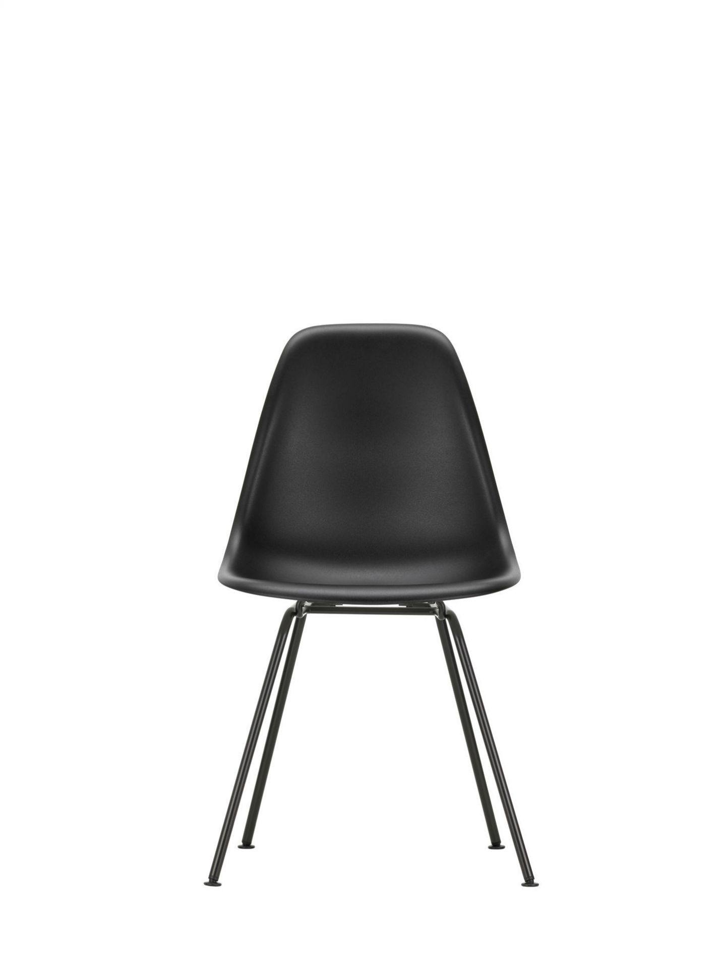 Eames Plastic Side Chair DSX Chair Vitra Chrome - White