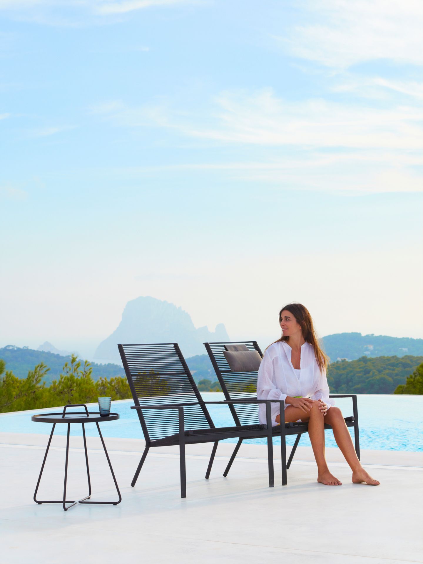 Edge Outdoor Highback armchair stackable Cane-Line