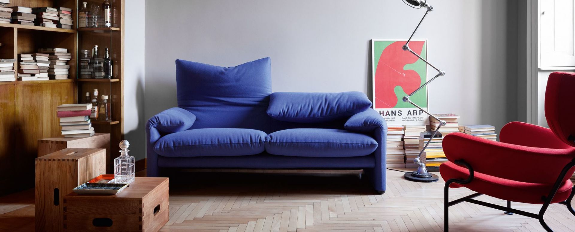 675 Maralunga sofa 2-seater Cassina