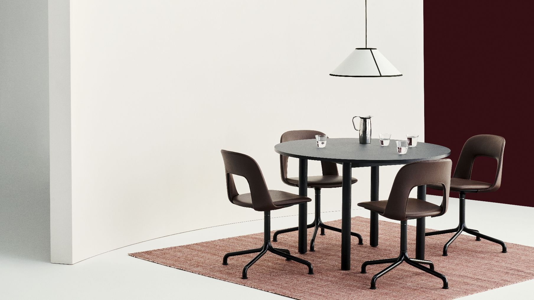 Layout Side Chair 154 4-star swivel chair Hay 