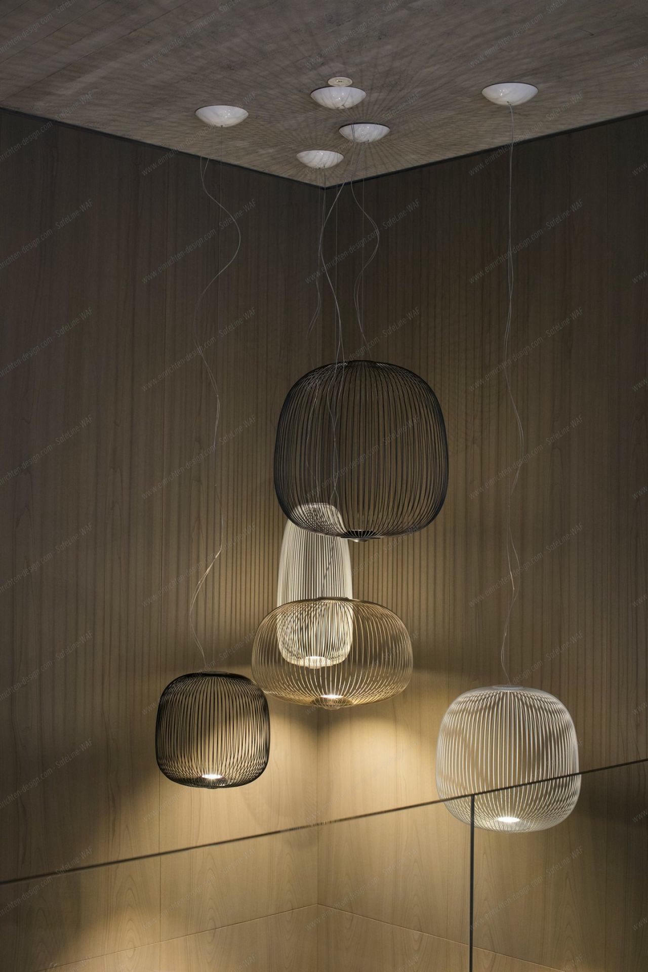 Spokes 2 piccola Pendant lamp white Foscarini