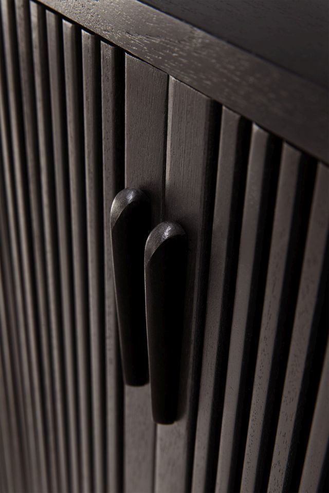 Roller Max Sideboard with 2 Doors Teak Black Ethnicraft