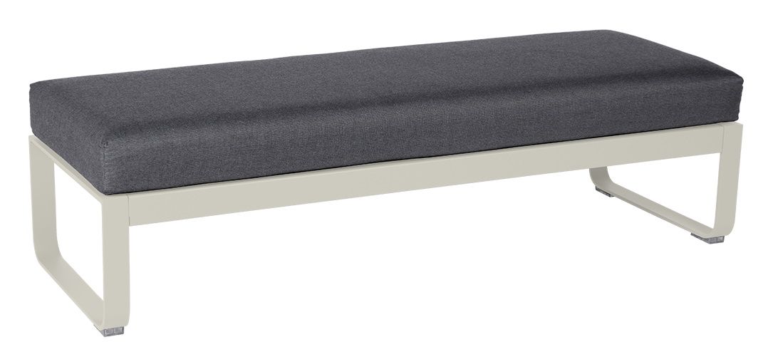 Bellevie 2-Seater Upholstered Stool Outdoor Fermob 