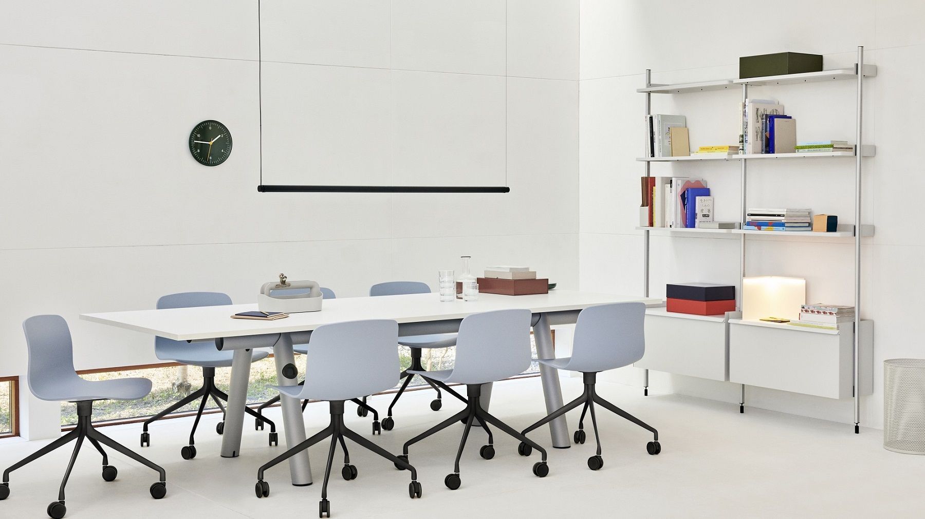 Boa Table Table / conference table W 350 x D 128 x H 75 cm Hay  