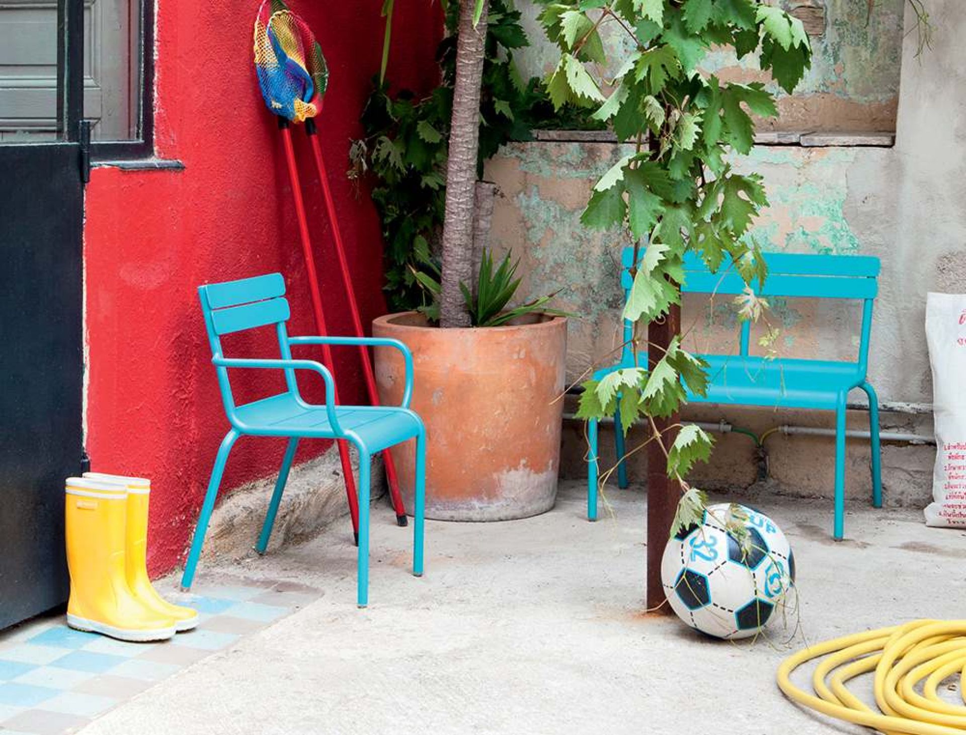 Luxembourg child outdoor bench Fermob