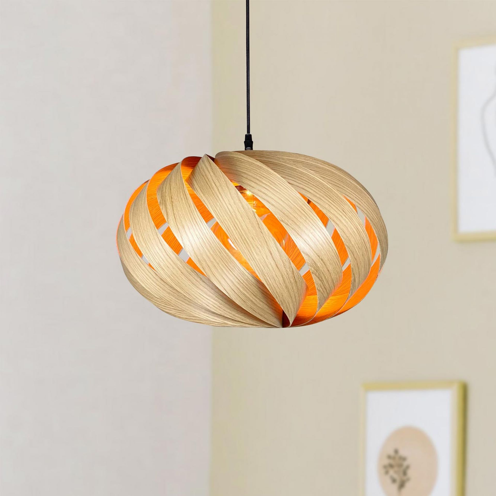 Serentia Pendant lamp Oak Ø45 cm Gofurnit