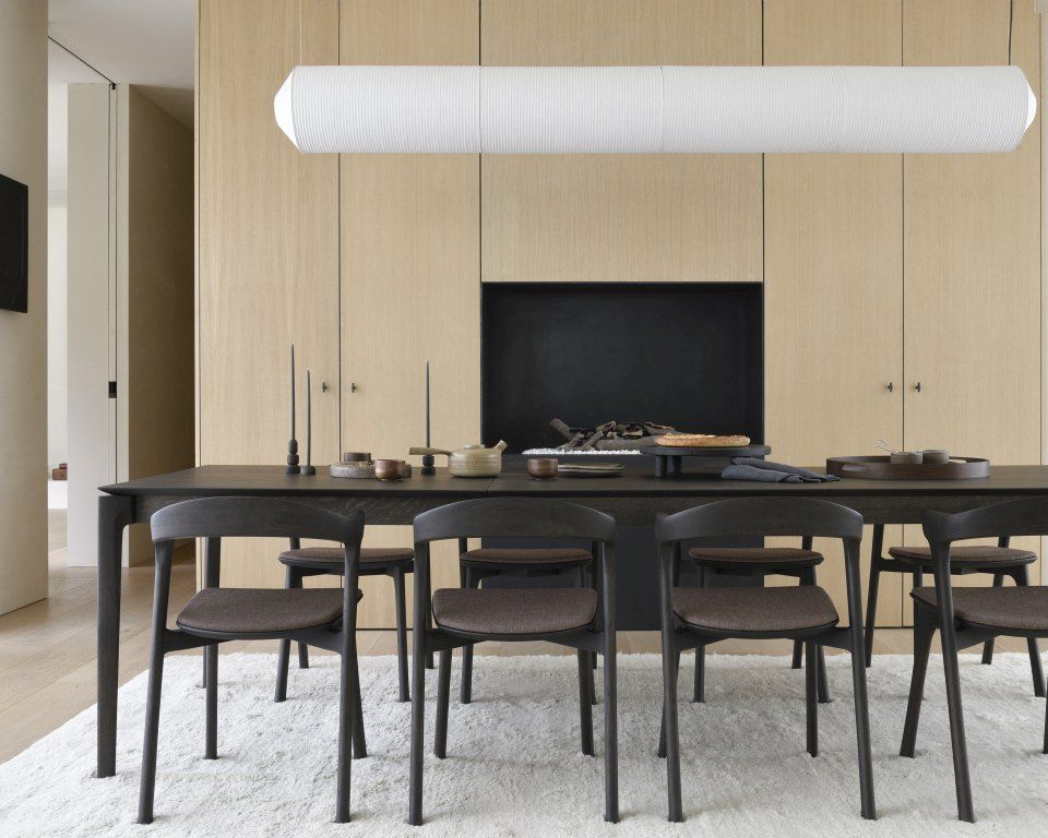 Bok Extendable dining table oak brown Ethnicraft