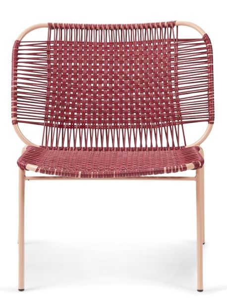 Cielo Lounge Chair low Lounge Chair low Outdoor ames Red - Pink sand