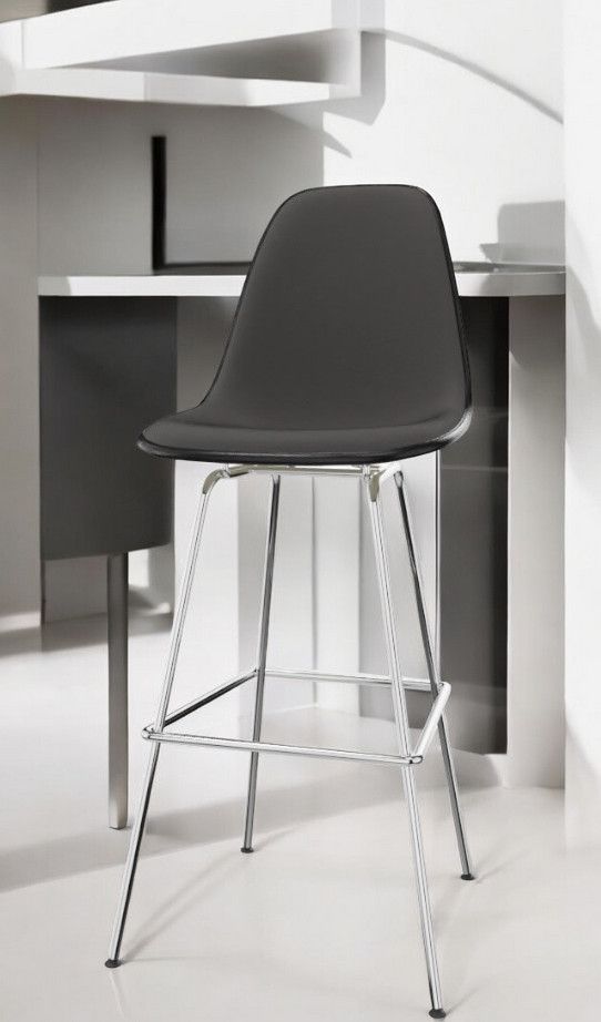 Eames Plastic Bar Stool Bar Stool High Fully upholstered Vitra 