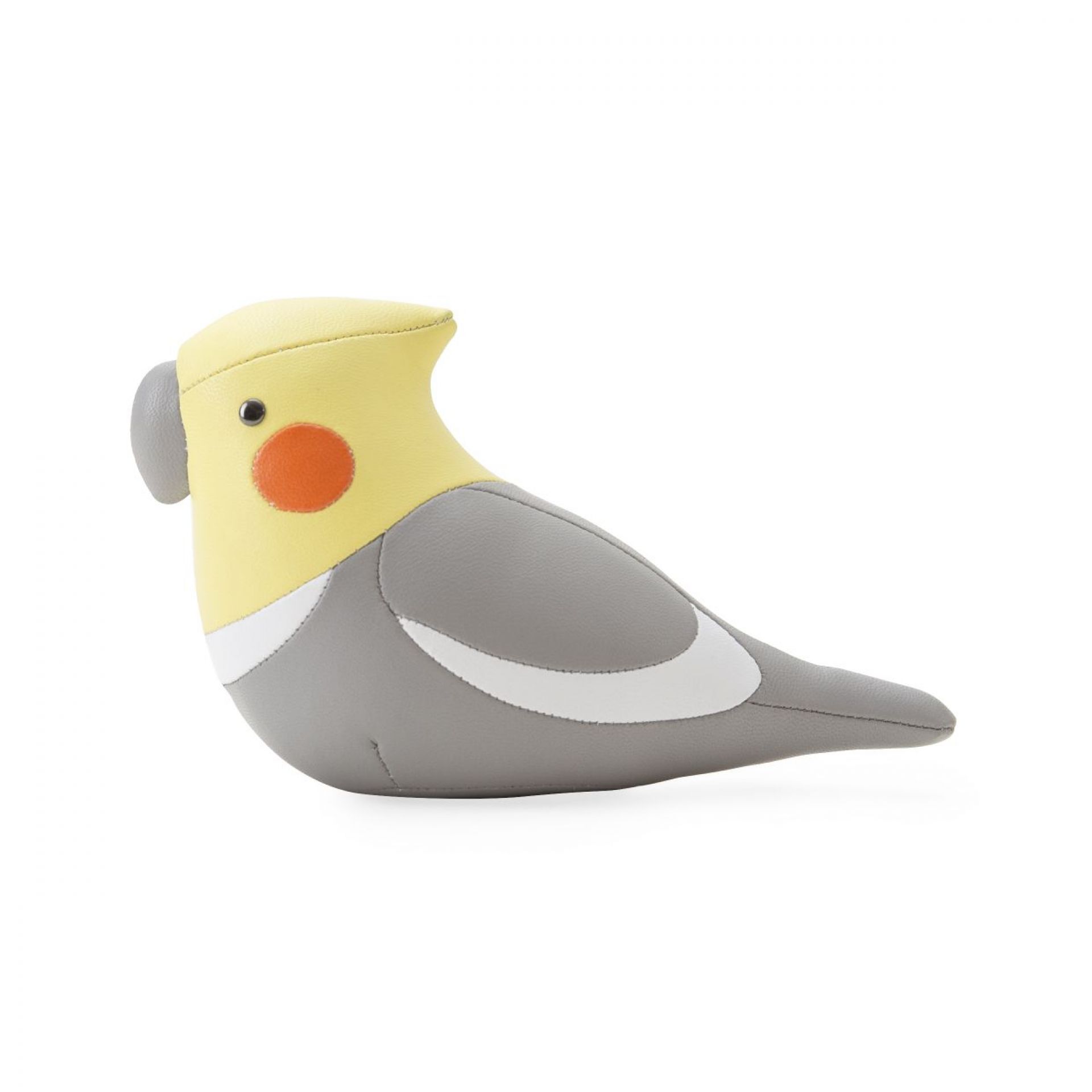 Cockatiel paperweight grey-cream Züny