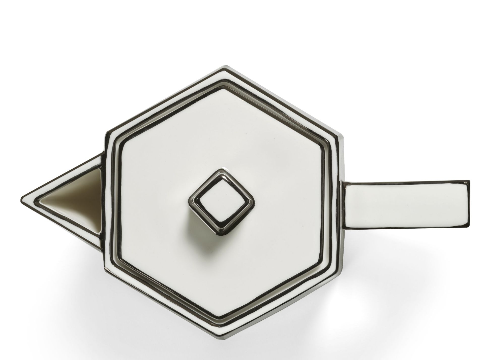 Teapot white/black Carte Blanche Serax 