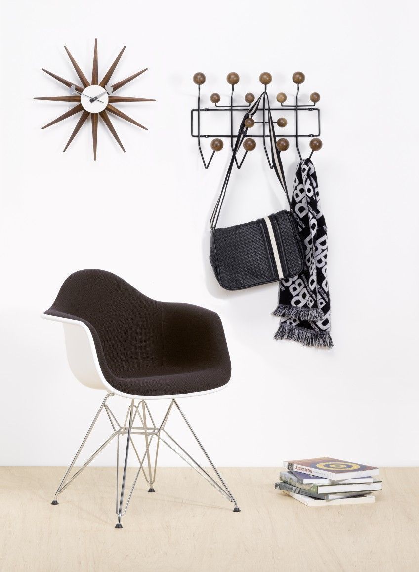 Sunburst Clock Wall Clock - Walnut Vitra