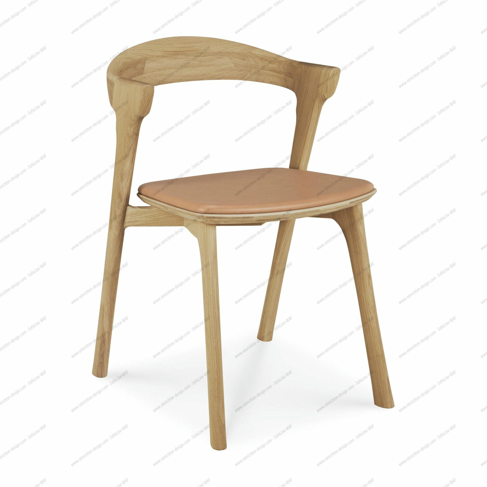 Bok chair lacquered oak - Sienna leather Ethnicraft