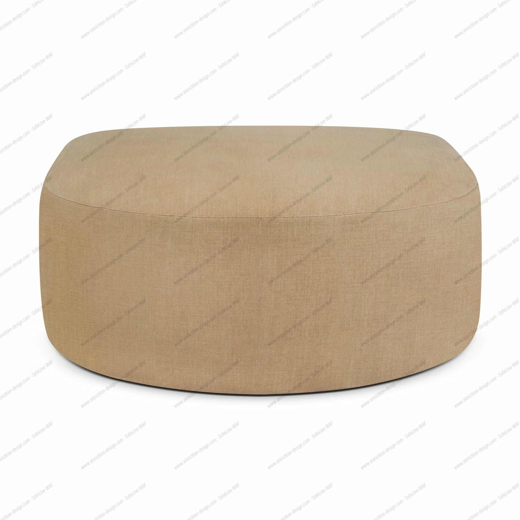 Bulky half-round stool Light Sepia Ethnicraft