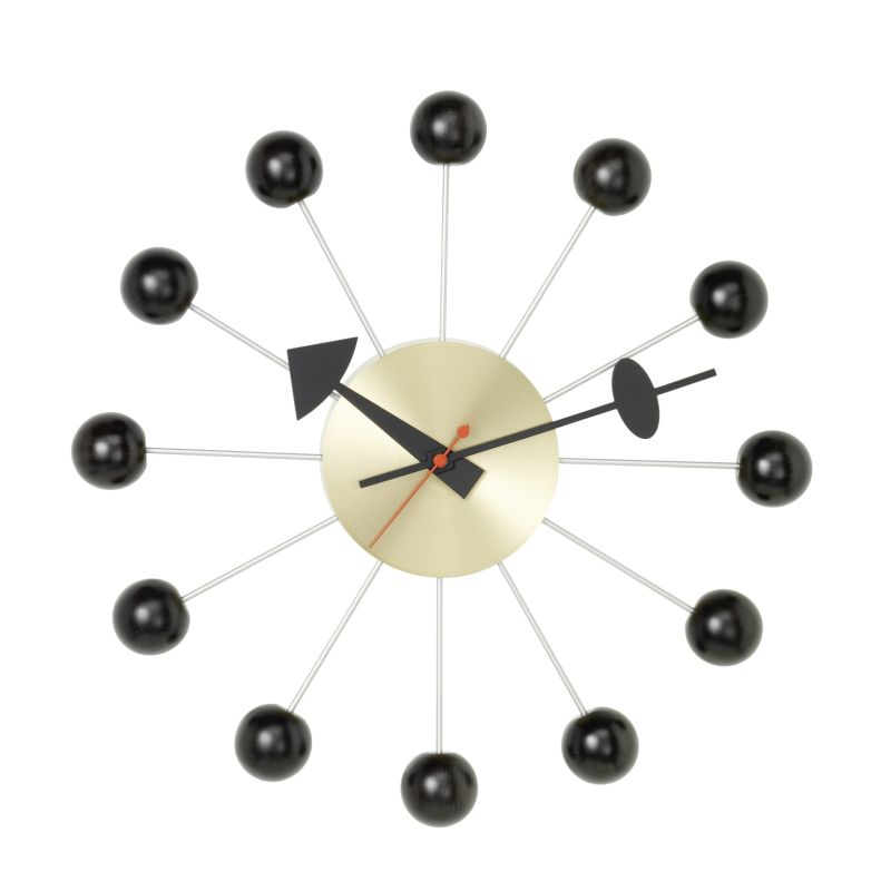 Ball Clock wall clock - black Vitra