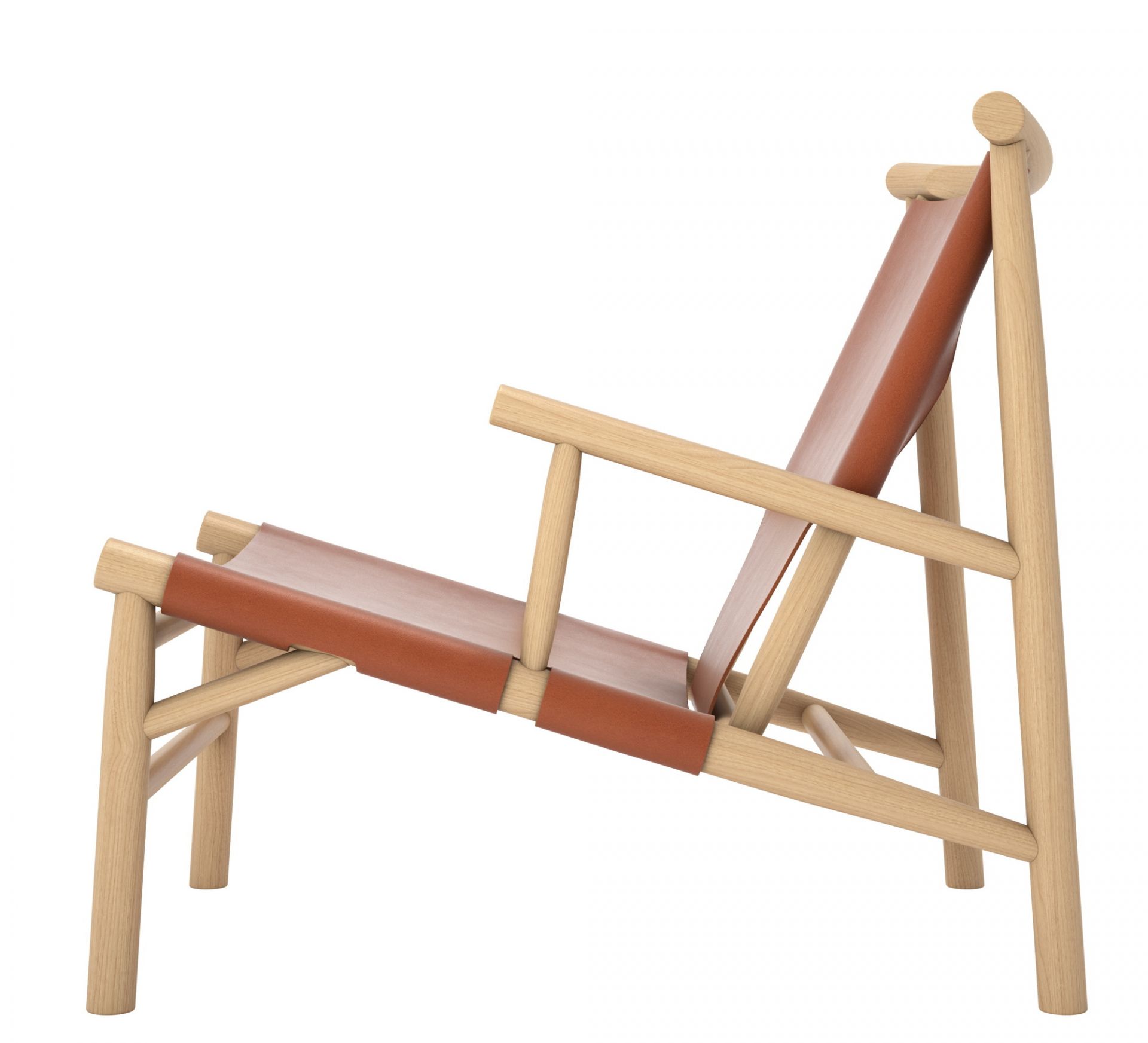 Samurai Chair Norr11 Harness Leather Cognac