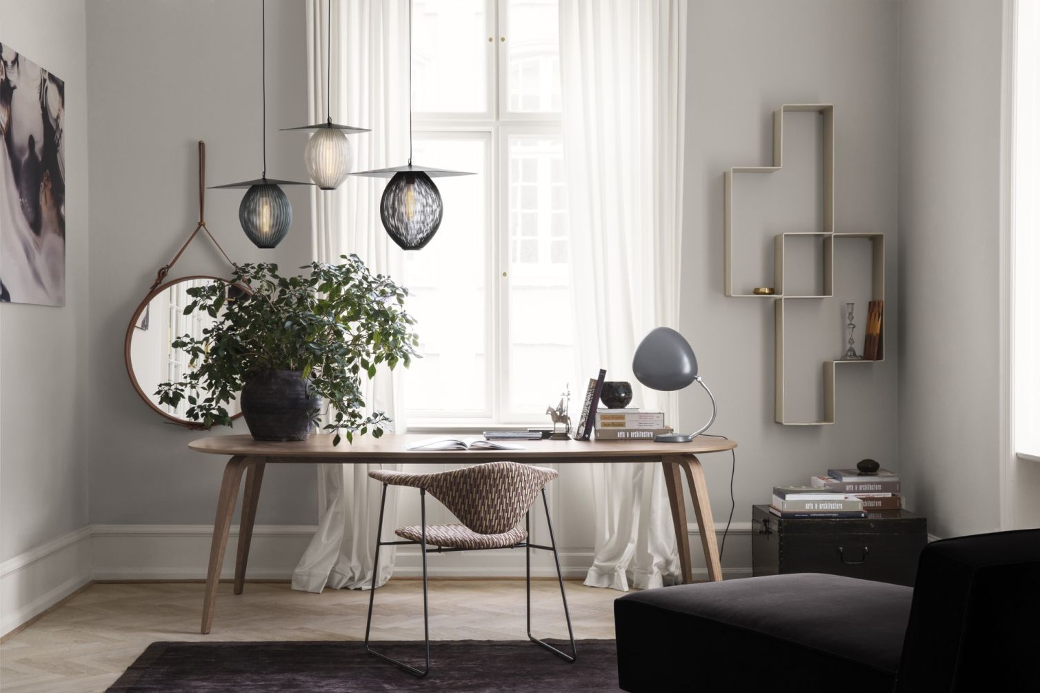Adnet Circular Wall Mirror Gubi
