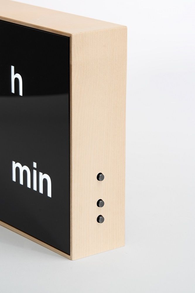 Digital clock LED Table clock Albert Clock maple wood
